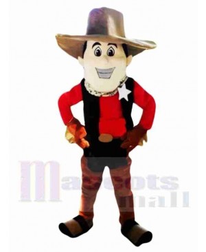 College Cowboy Mascot Costume 