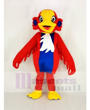 Yellow Head Red Swan Bird Mascot Costume Animal