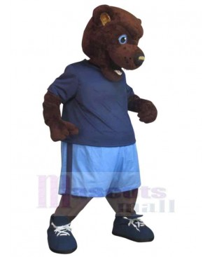 High School Brown Bear Mascot Costume Animal
