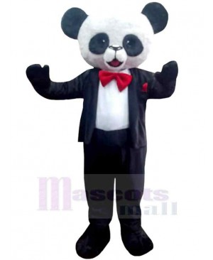Friendly Panda Mascot Costume Animal