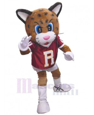 Sports Brown Leopard Mascot Costume For Adults Mascot Heads