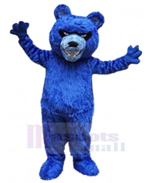 Blue Fierce Bear Mascot Costume For Adults Mascot Heads