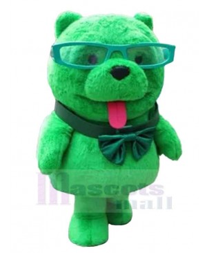 Strong Green Bear Mascot Costume For Adults Mascot Heads