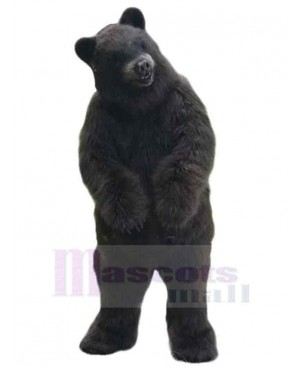 Fierce Black Bear Mascot Costume For Adults Mascot Heads