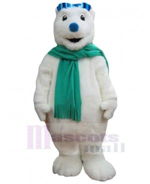 Blue Nose Polar Bear Mascot Costume For Adults Mascot Heads