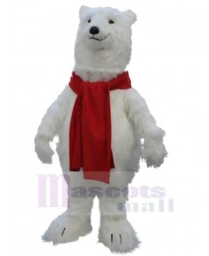 Amicable Polar Bear Mascot Costume For Adults Mascot Heads