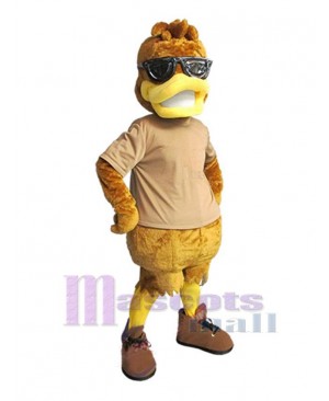 Brown Duck Mascot Costume Animal